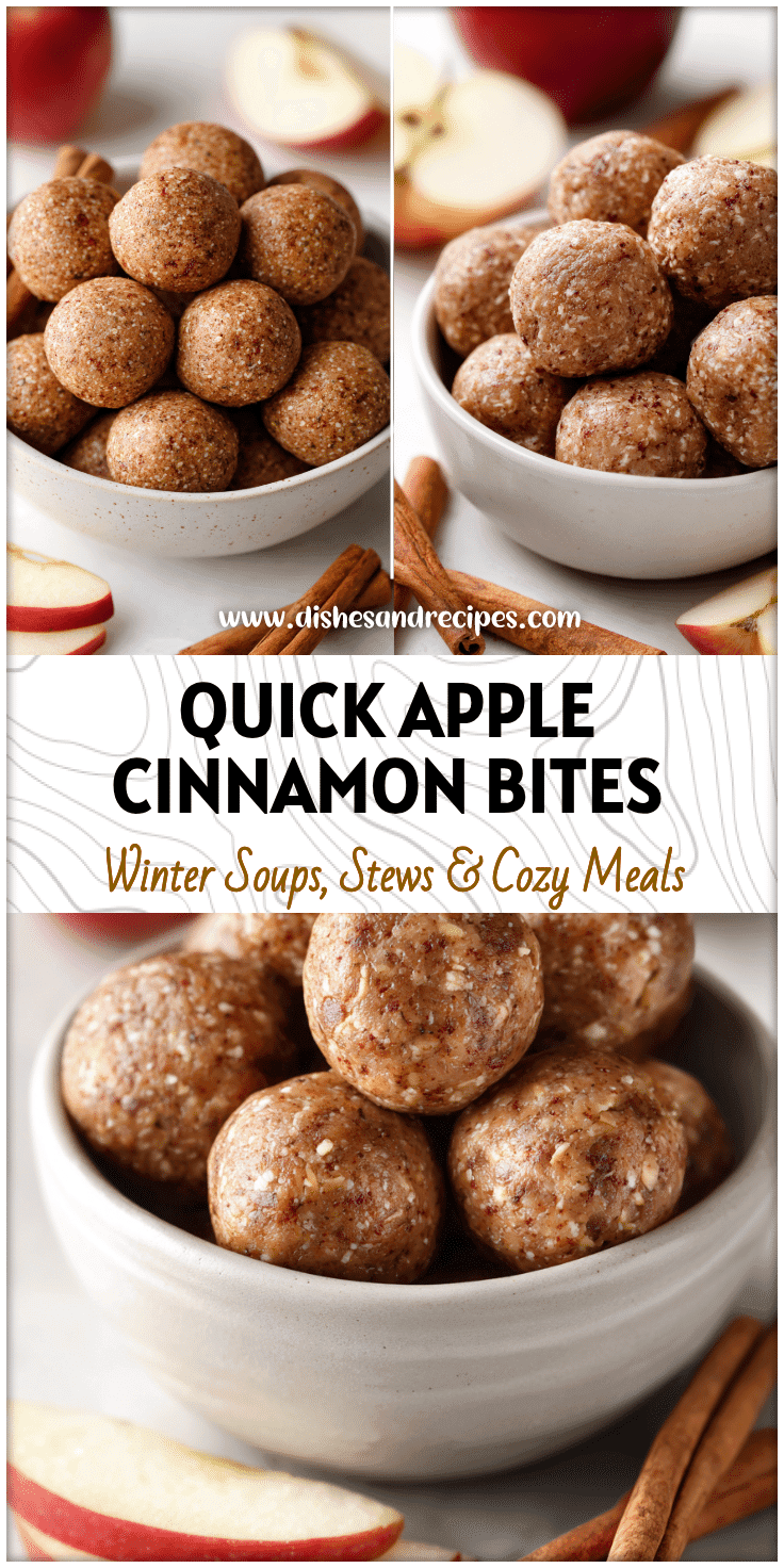 No Bake Apple Cinnamon Energy Bites